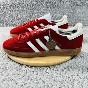 Adidas Handball Spezial MIG Shoes Mens Size 13 Red Suede Gum Sole Germany JR9535